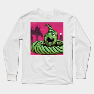 Happy Lil' Green Guy and Friend Long Sleeve T-Shirt